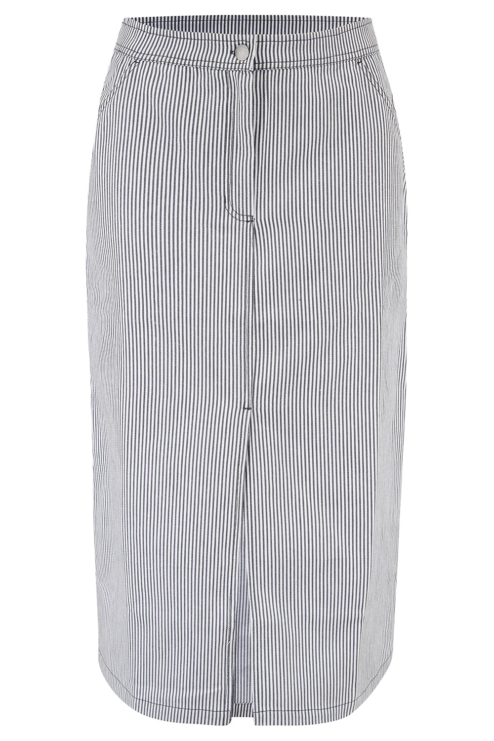 Amaya Midi Skirt - Monochrome Stripe - Image 5