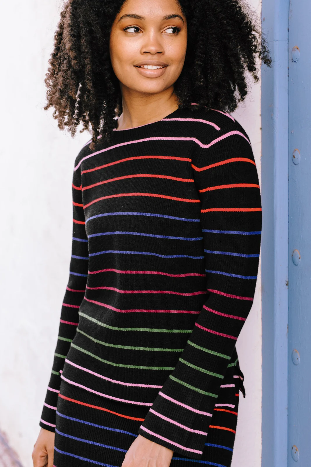Camille Jumper - Black, Triple Stripe - Image 6