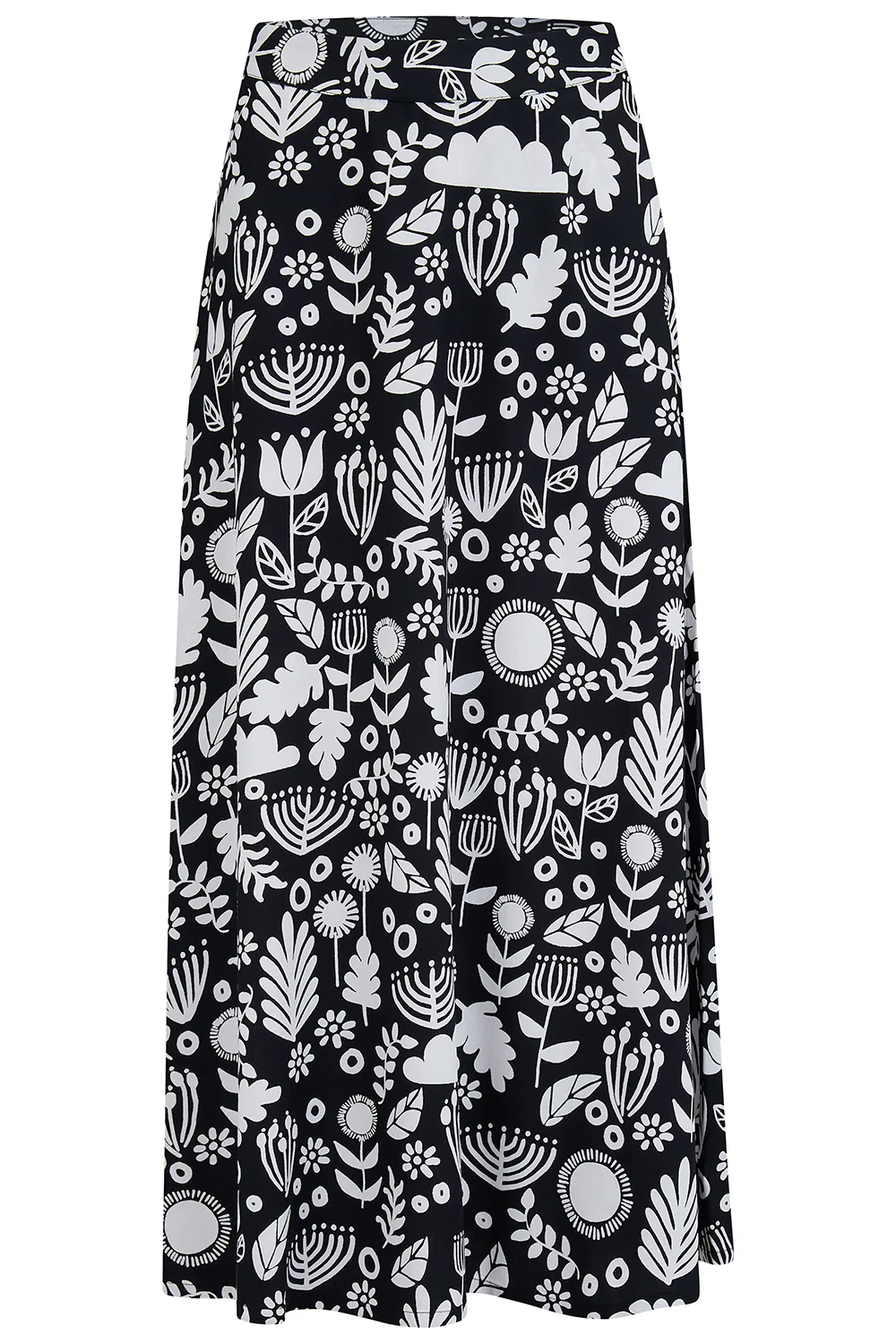 Krista Skirt - Monochrome, Folk Floral - Image 6