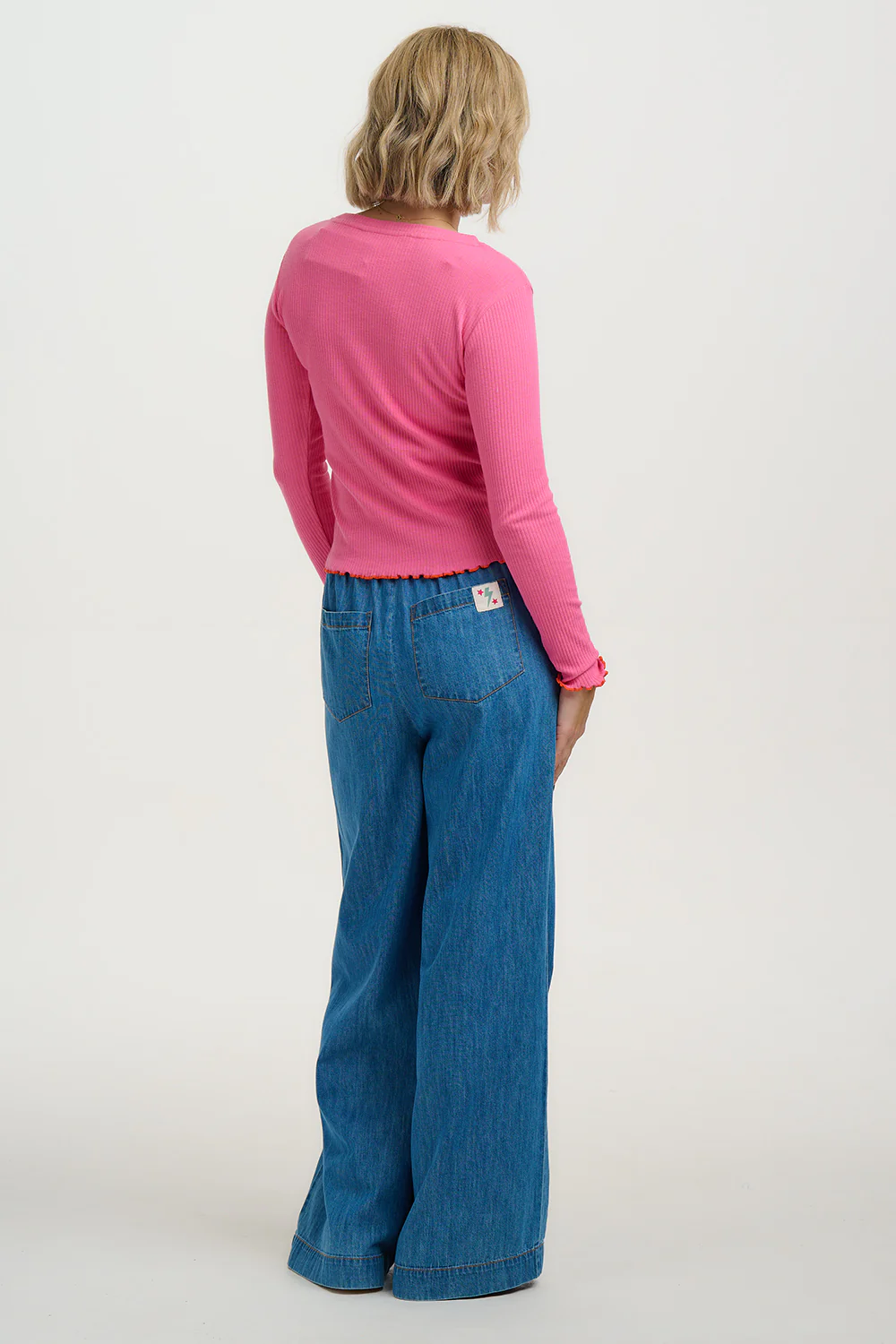 Lena Ribbed Top - Pink - Image 4
